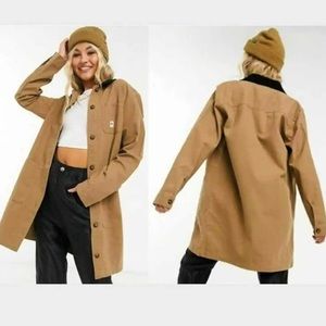 Vans Women’s “Drill” Jacket Chore/Barn long style, Brown Size Small    L4